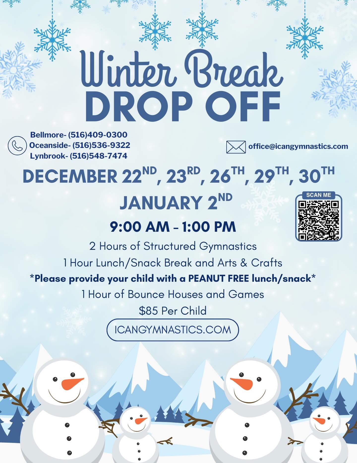 Need a winter break activity? Register for our drop-off events!