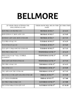 As we enter our Olympic week at All American Gymnastics, please take a moment to look over our schedule to confirm your gymnast’s show time! We look forward to seeing everyone this week🤩🤸‍♀️