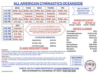 Our classes are filling up quick - register TODAY to secure your class time! 🤸‍♀️