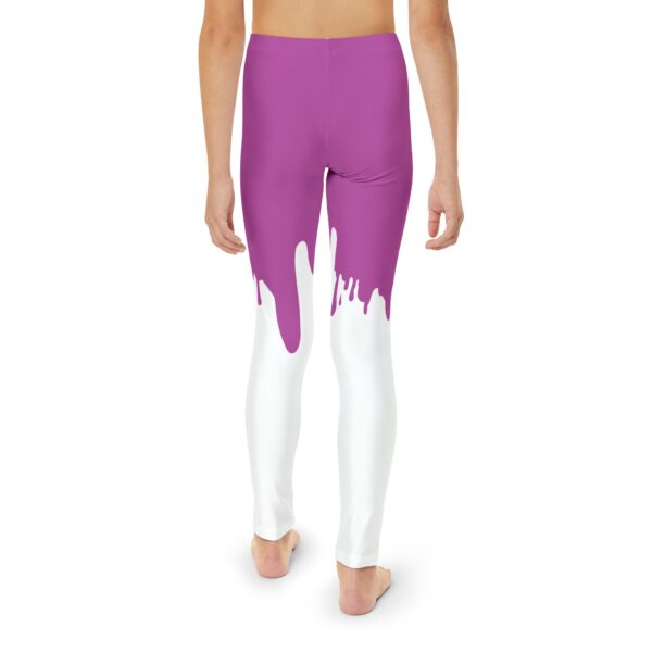 Drip Series - Melted Pink Frosting - Youth Full-Length Leggings - Image 4