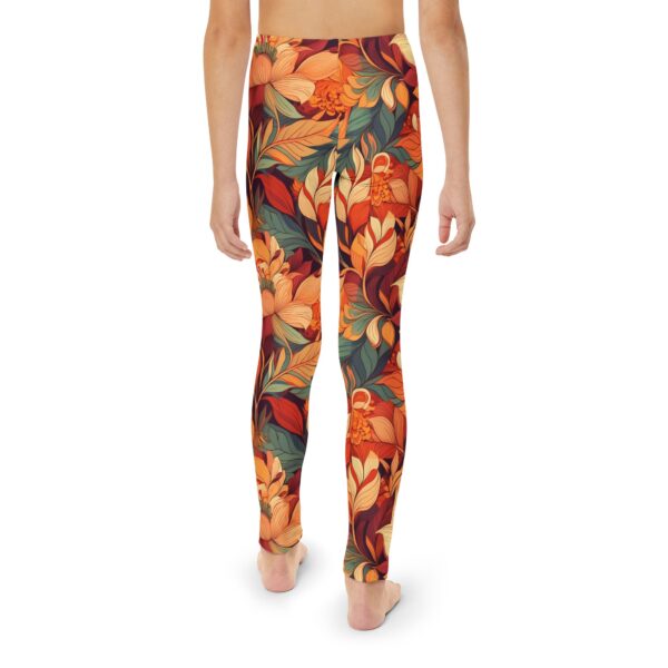 Golden Foliage - Youth Full-Length Leggings - Image 4