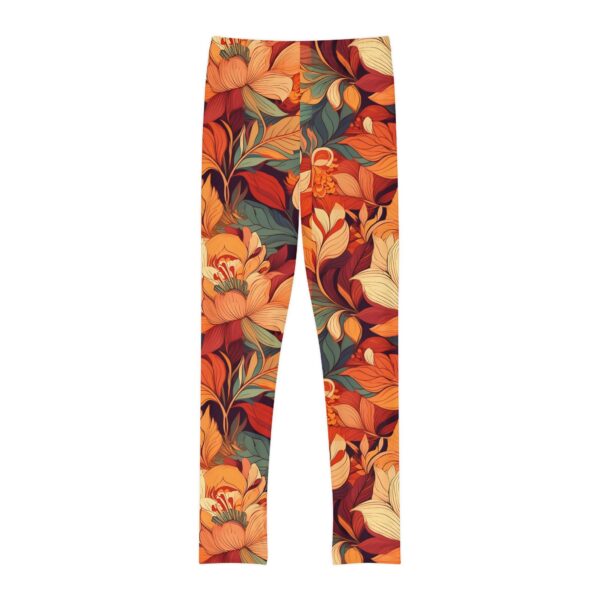 Golden Foliage - Youth Full-Length Leggings - Image 2