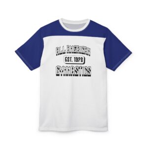 White & Blue - All American Gymnastics Unisex Tee